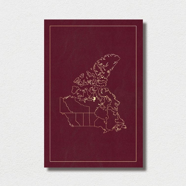 Canada Red Map - Sixth City Design