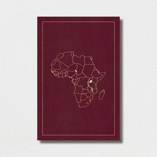Africa Red Map - Sixth City Design